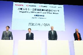 Press Conference on the Business Integration of Mitsubishi Fuso and Hino Motors
